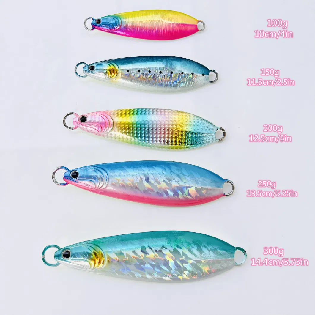 100g 150g 200g 250g 300g 2020 New Ocean Saltwater Boat Fishing Metal Lead Fish Jigging Lure Fishing Lure